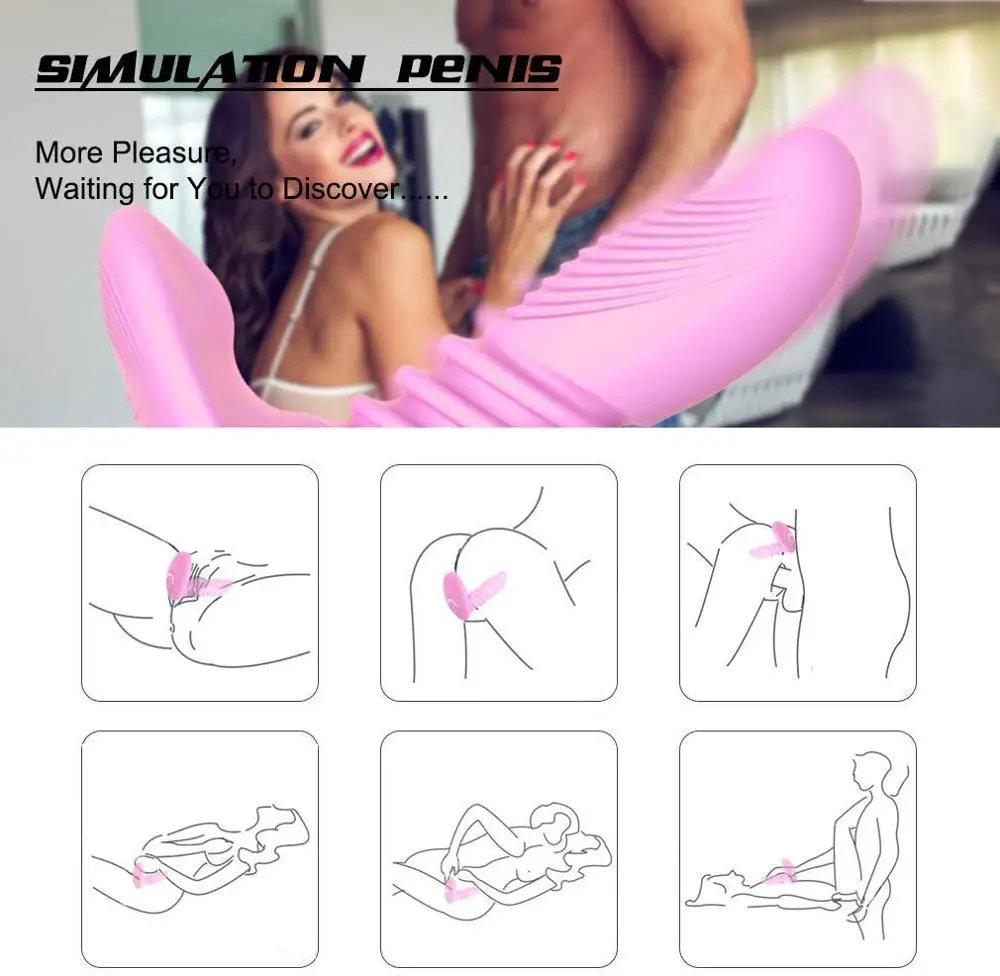 Adullt игрушки для женщин многоскоростные женские носимые Бабочка массажные