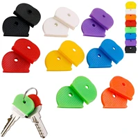 40 key caps universal and flexible key ring with round key cap 8 colors for easy identification of door keys