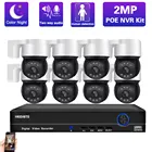 Инжектор POE 8CH NVR CCTV Камера безопасности Системы комплект 2MP Открытый PTZ IP купольная Камера набор двухстороннее аудио системы видеонаблюдения 1080P ONVIF