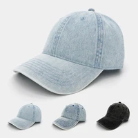 high quality solid color denim mens baseball cap unisex women washed cowboy hats spring and autumn jeans cap casquette gorras