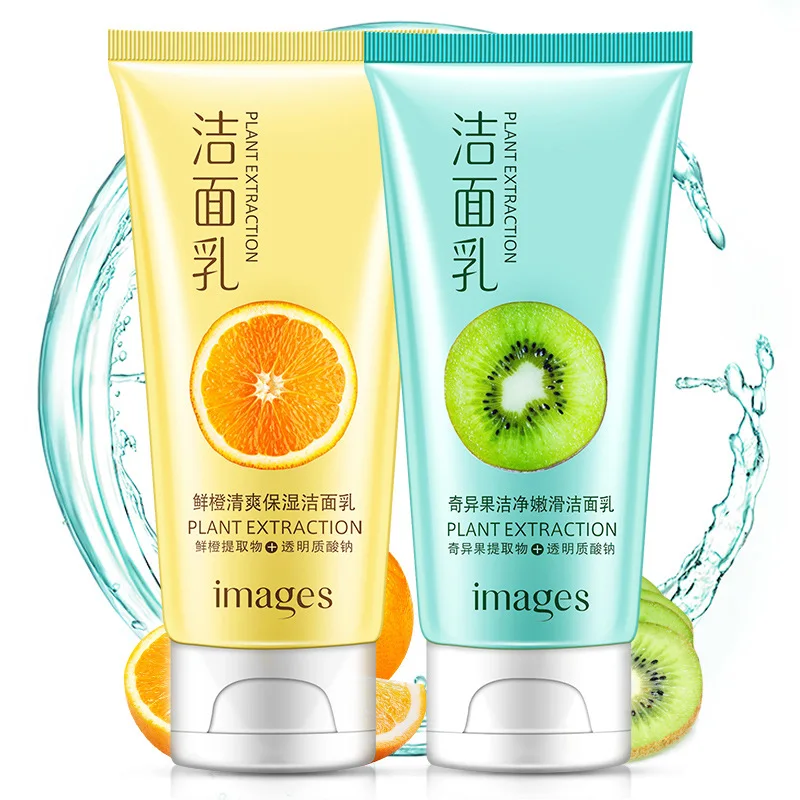 

images Face Cleaner Moisturizing Nourishing Fruit Extraction Facial Cleanser Kiwi fruit Orange Taste Daily Cleansing Skin Care