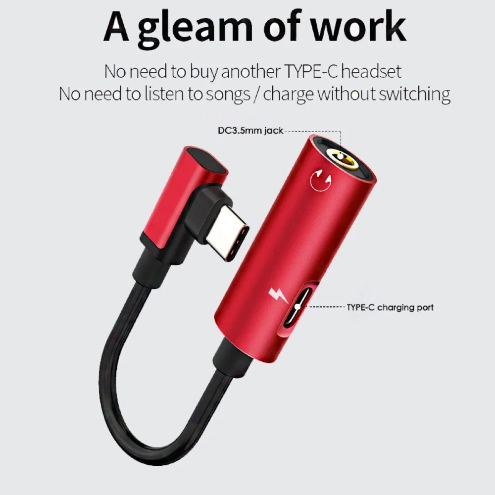 Mcdodo USB Тип C аудио кабель адаптер до 3 5 мм разъем сплиттер для наушников Aux Huawei Xiaomi