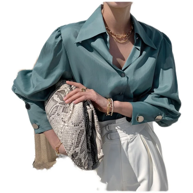 2021 новая весенняя одежда в Корейском стиле свободная женская блуза простые