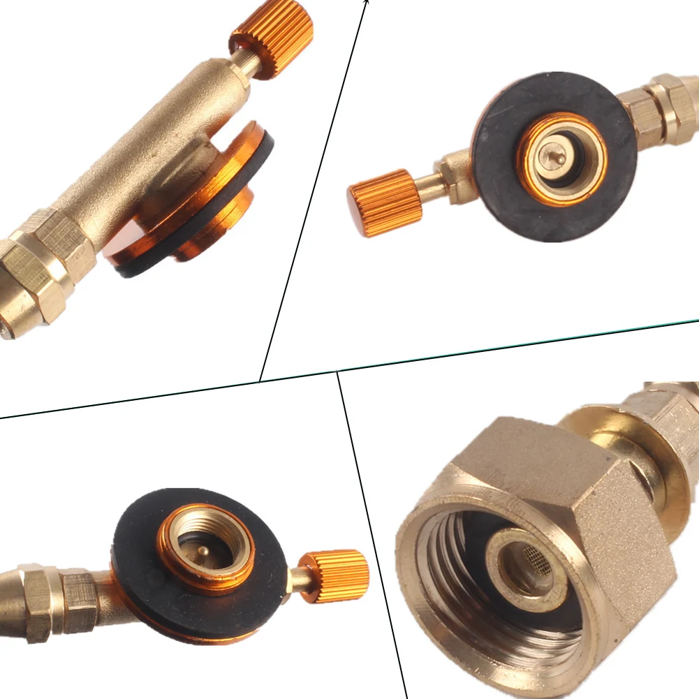 Outdoor Gas Stove Camping Propane Refill Adapter Burner LPG Flat Cylinder Tank Coupler Bottle Save Part | Спорт и развлечения