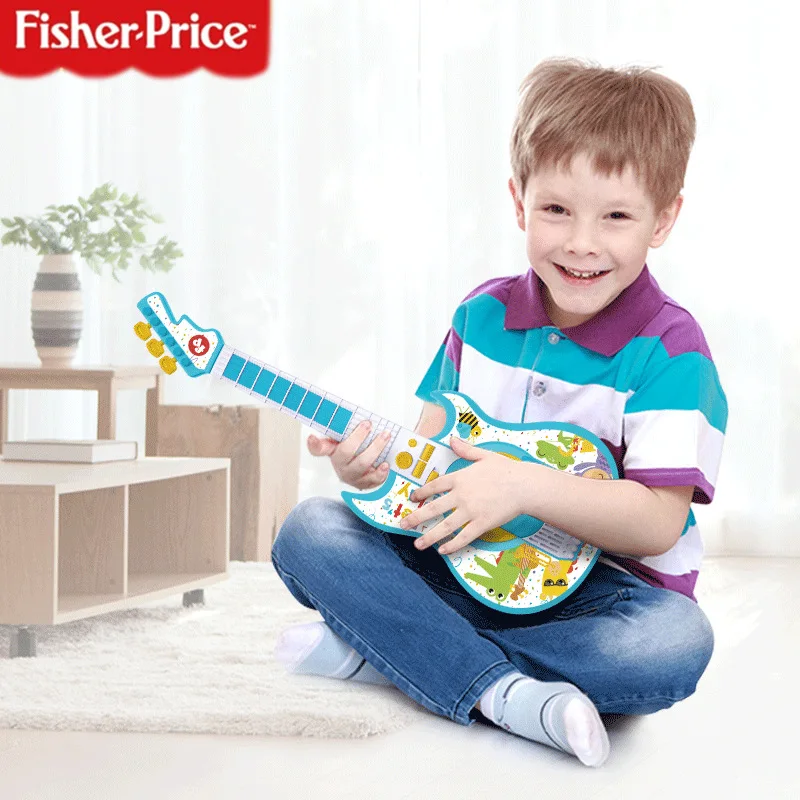 Фишер Прайс многофункциональная детская электронная гитара бас игра