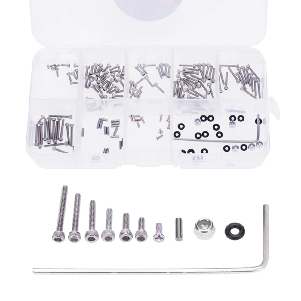 

Accessories DIY RC Car Screws Kit Stainless Steel Portable Wrench Axial Repairing Easy Install With Box Toys For SCX24 90081