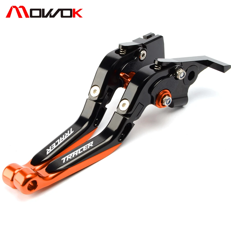 Рычаги тормозной муфты мотоцикла с логотипом (трассировщик) для Yamaha MT09 FJ09 MT-07 MT 09 07