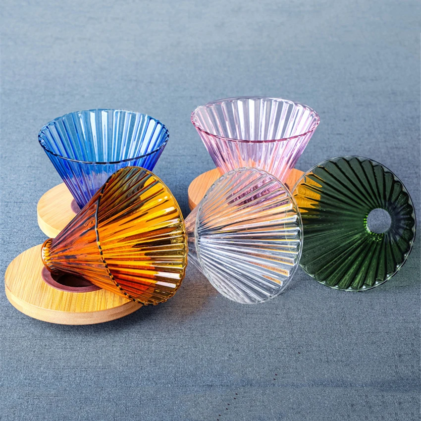 

Coffee Drip Filter Cup Barista Portable Glass Manual Coffee Maker Filter Bowls V60 Funnel Dripper Espresso Coffee Accessories