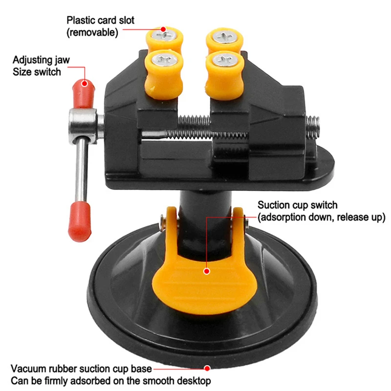 Adjustable Table Vise Household Workbench 360° Grinder Rotary Hand Drill Toggle Clamp Pliers Electric Small Bench | Инструменты
