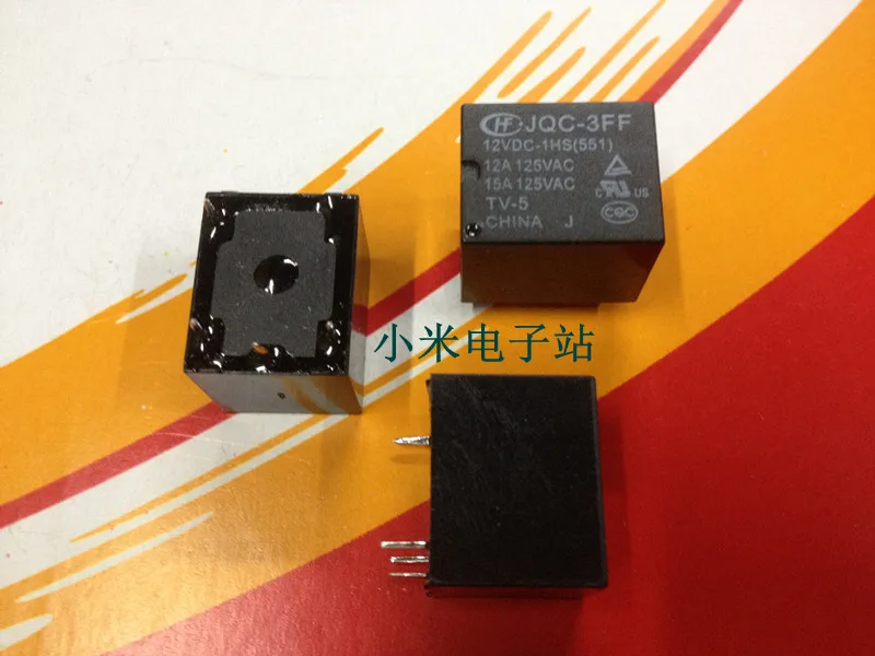 

JQC-3FF 12VDC-1HS macro relay T73 HF3FF SRD 4 feet normally open 10A 250V