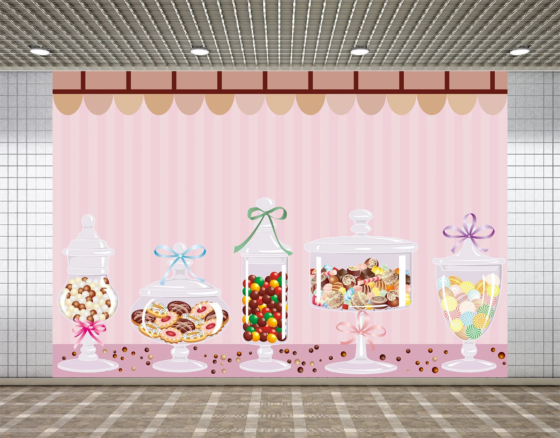 

Фоны Lyavshi для фотостудии винтажные пекарни торт печенье пончик пирог люстра фон конфеты бар