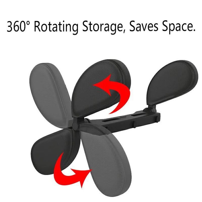 Новый черный кожаный подголовник для сиденья автомобиля подушка шеи головы
