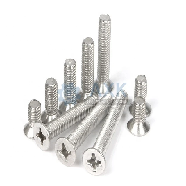 100pcs/lot UNC 6-32*3/16 1/4 5/16 3/8 1/2 5/8 3/4 7/8 1 inch Stainless steel A2 flat head countersunk phillips screw