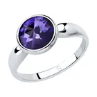 Кольцо SOKOLOV из серебра с кристаллом, Серебро, 925, Женское, Оригинальная продукция, Подарок девушке, Подарки на новый год