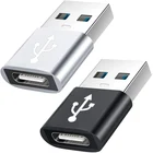 Переходник с USB 3,0 на USB C 3,1, Мини Высокоскоростной Переходник с USB Type C Мама на USB Type A папа для быстрой зарядки и синхронизации данных, переходник OTG