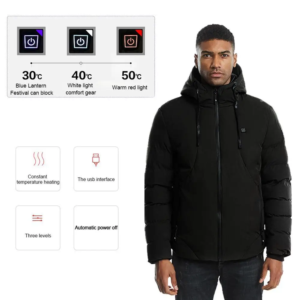 Модная куртка с электрическим подогревом для мужчин и женщин жилет USB теплая