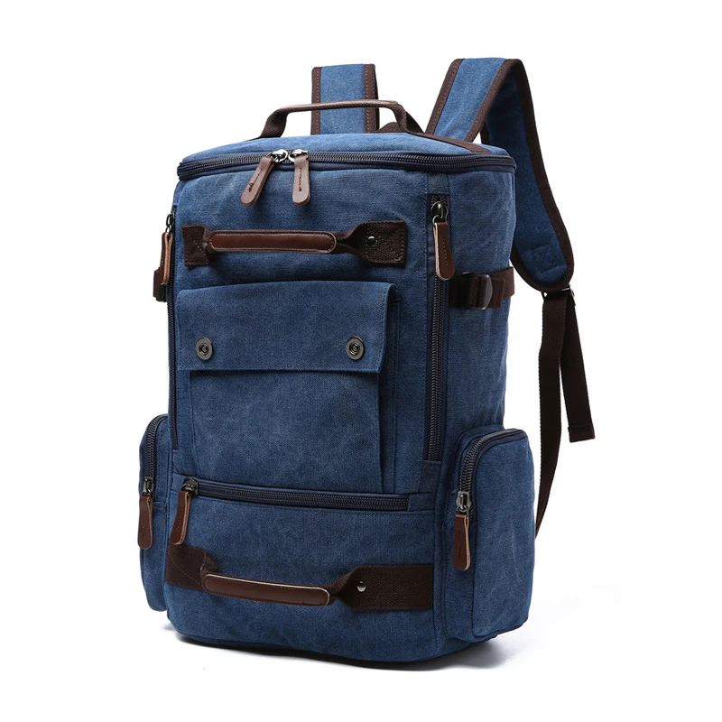 Bokinslon холщовый мужской рюкзак большой емкости Повседневная дорожная сумка