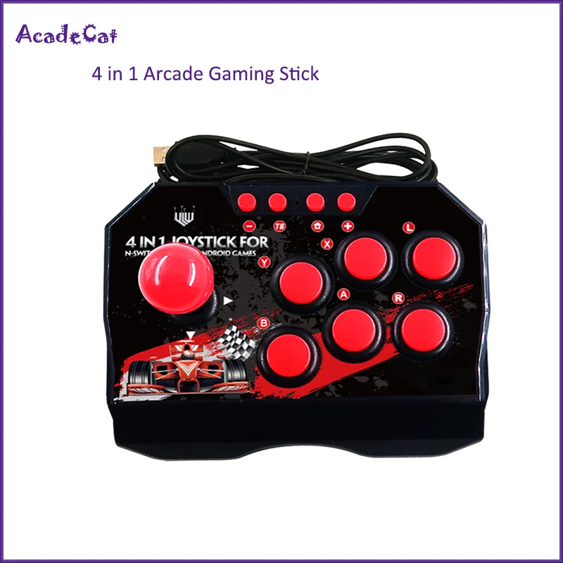 Бесплатная доставка аркадные файтинговые игры джойстик геймпад 4 в 1 игровая