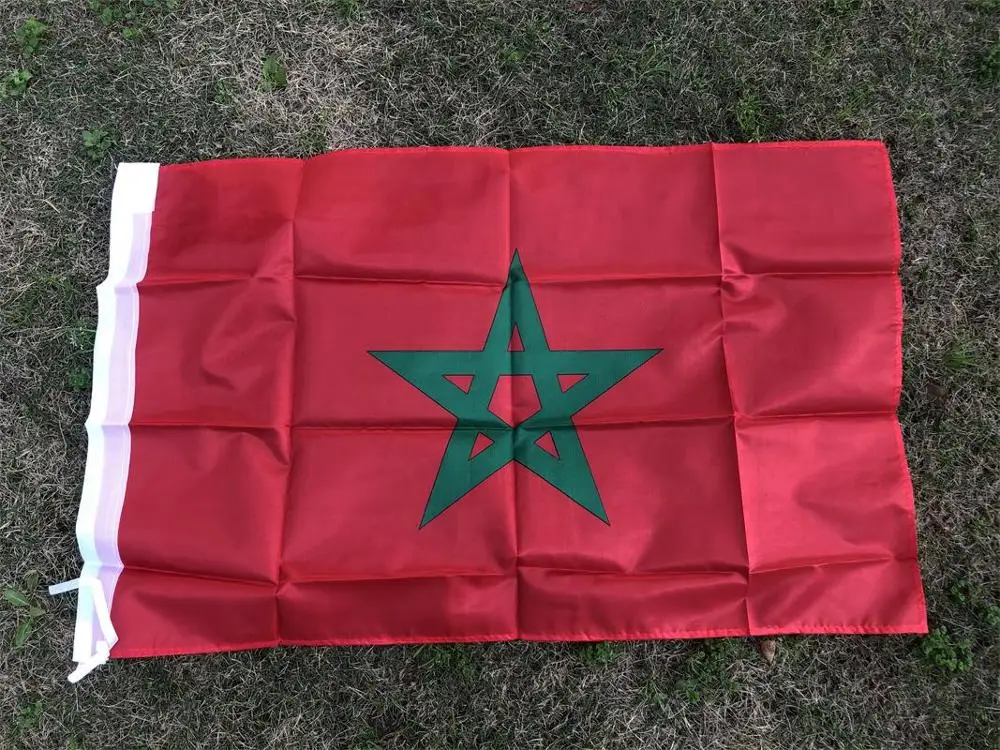 Баннер с марокканским флагом 90x150 см украшенный национальным nn091 марокканский дом