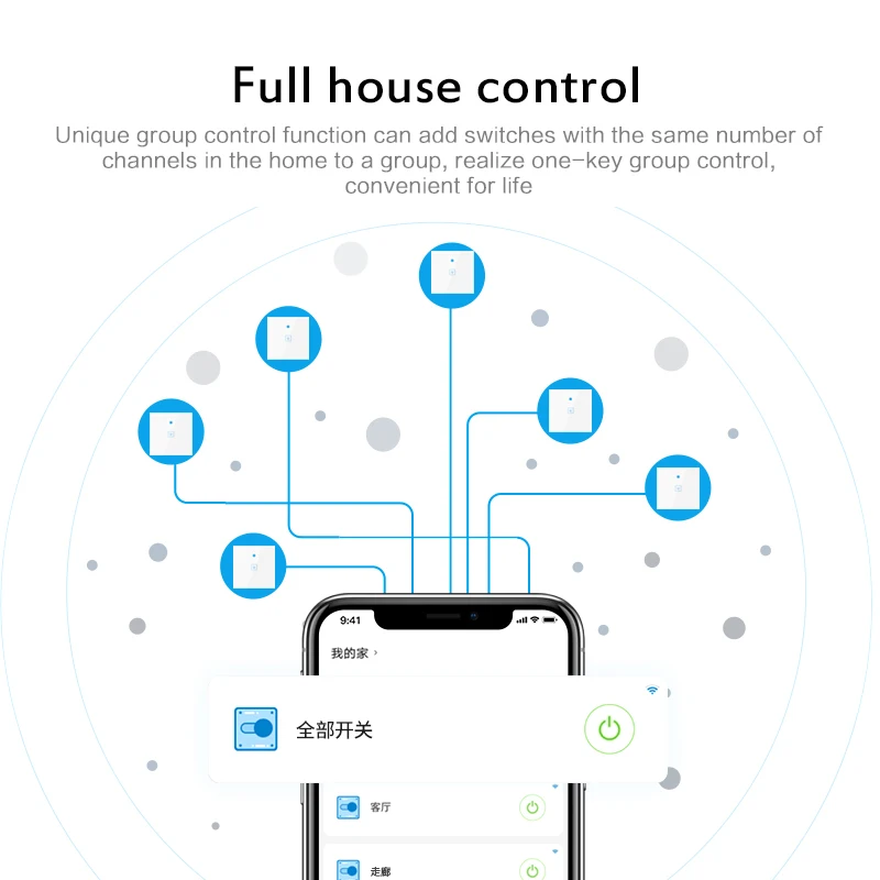 

Smart Life 3 Gang WiFi Wall Light Touch Switch Voice Control App Remote Control Smart Home Accessories Eletrical Supplies Hot