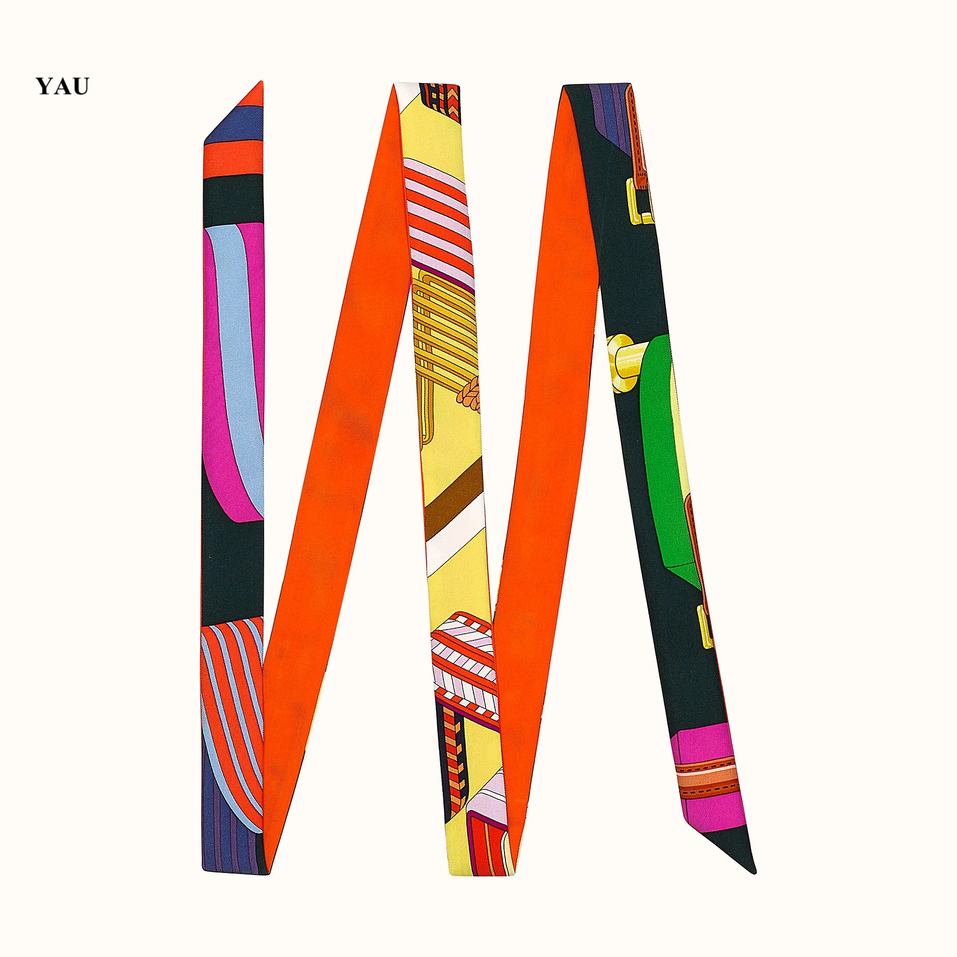 

Шарф женский, Шелковый, в клетку, Сумка с шарфом лент