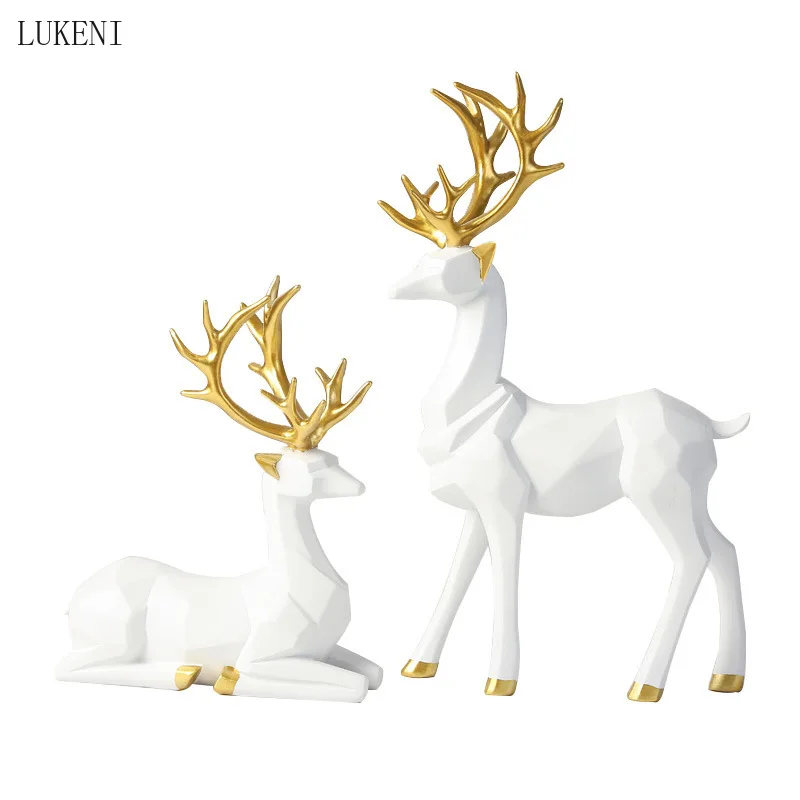 

Современные украшения в скандинавском стиле, оригами, лось, гостиная, ТВ-тумба, винный шкаф