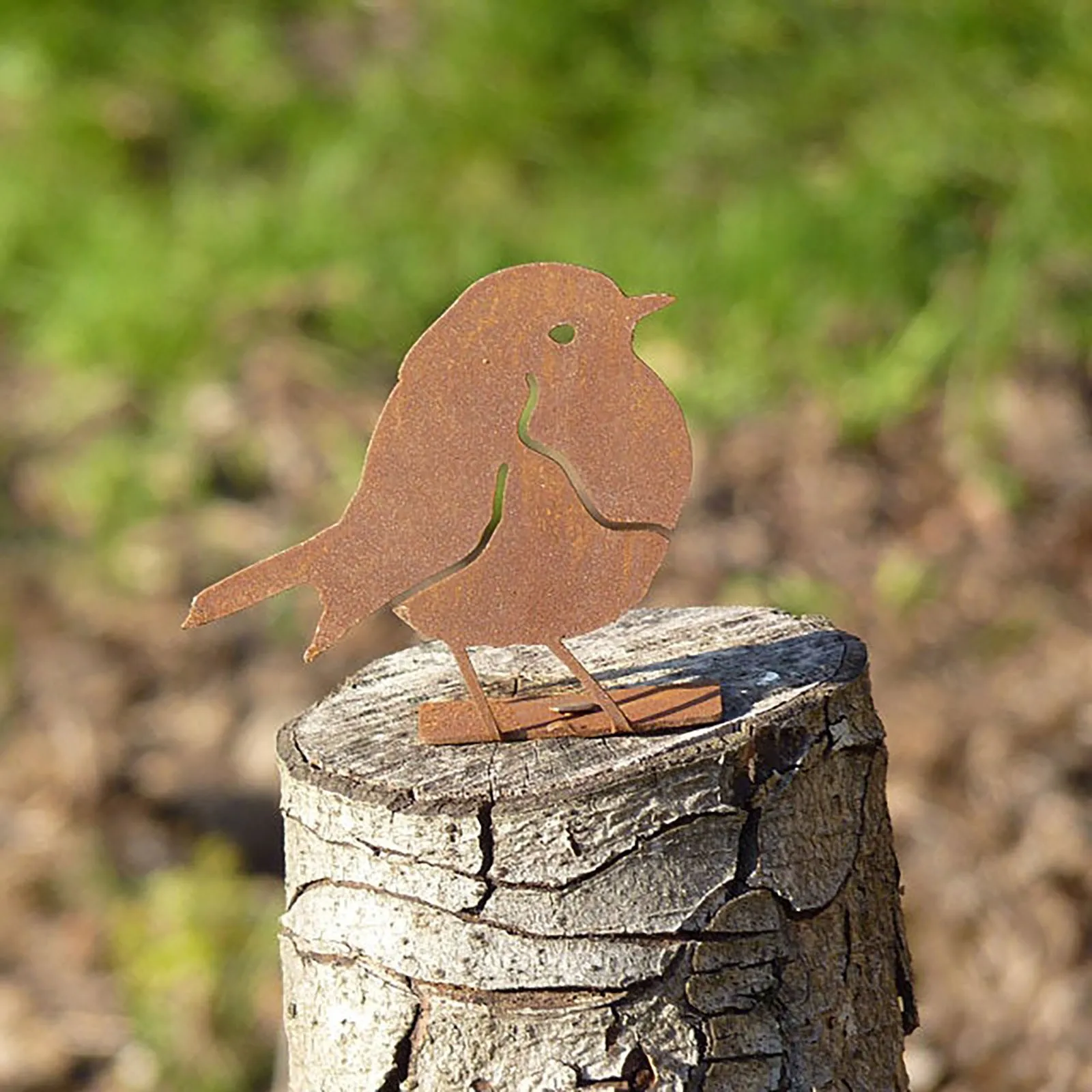 Rustys Металлическая Птица стальное украшение ржавая птица дикая искусство лесных