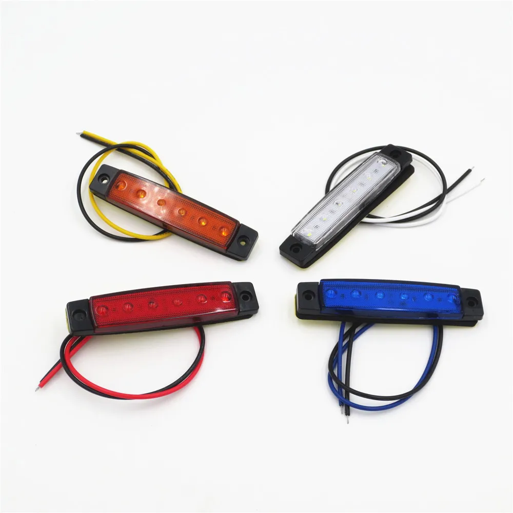6 светодиодный ных габаритных огней для лодок автомобилей грузовиков автобусов