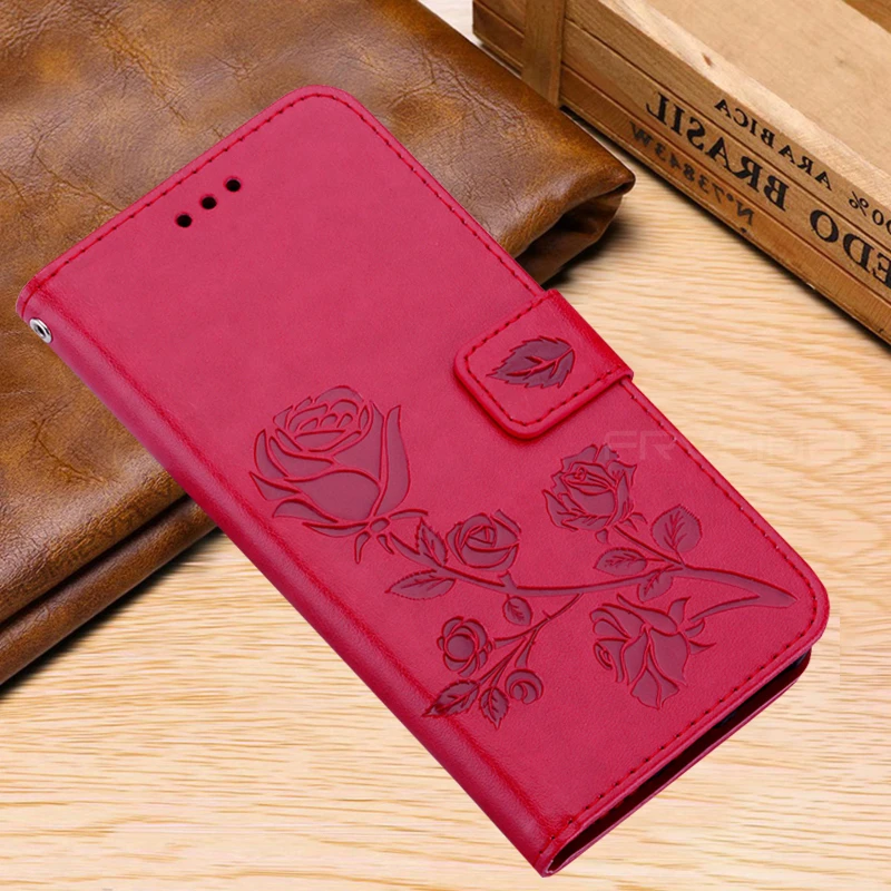 Кожаный чехол бумажник с откидной крышкой для Huawei P30 P20 P10 P9 P8 Lite Flower Honor 9X 8X 7X 7A 7C 8A 8S