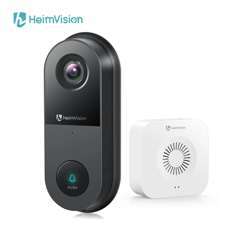 

HeimVision Greets CA1MQ 2K Video Doorbell Camera Smart WiFi Wireless Chime Wider Night Vision Security Cam Monitor 2-Way Audio