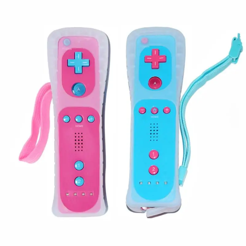 Беспроводной геймпад для Nintendo Wii 1 шт. джойстик без движения с силиконовым чехлом