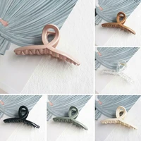 women girls simple solid color hair claws clips ponytail holder scrunchies hairpins barrettes dress hair accessories for women