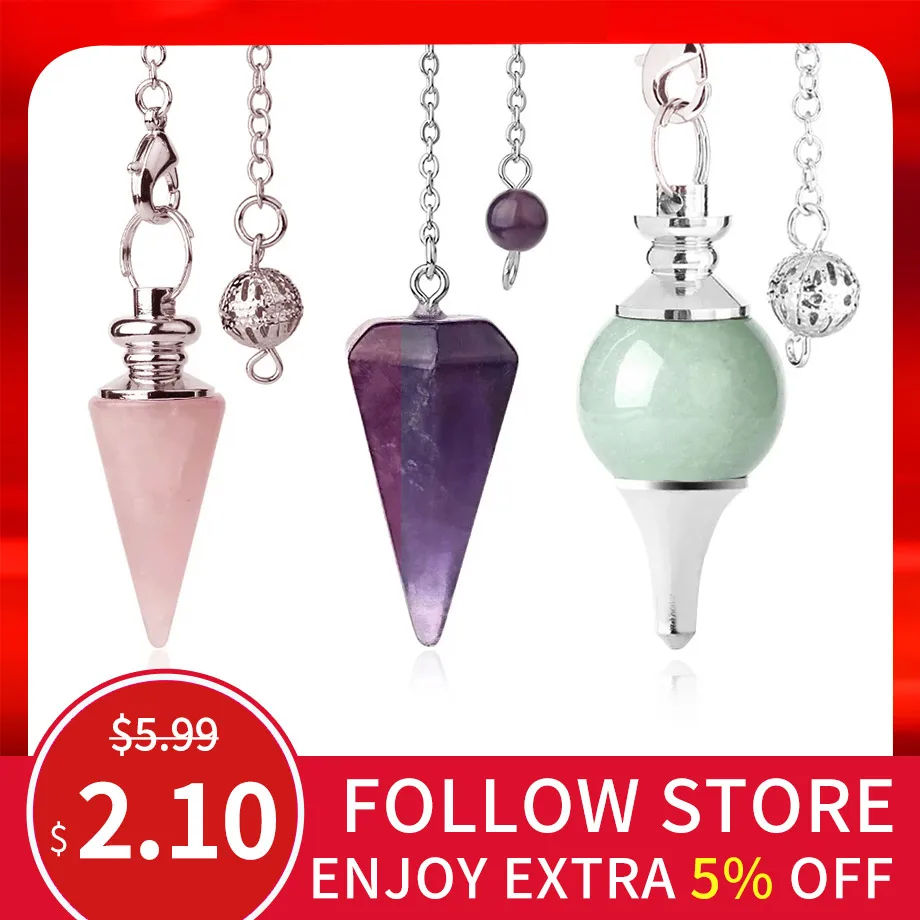 CSJA маятники из натурального камня для закрепления Гадкий кулон гадание