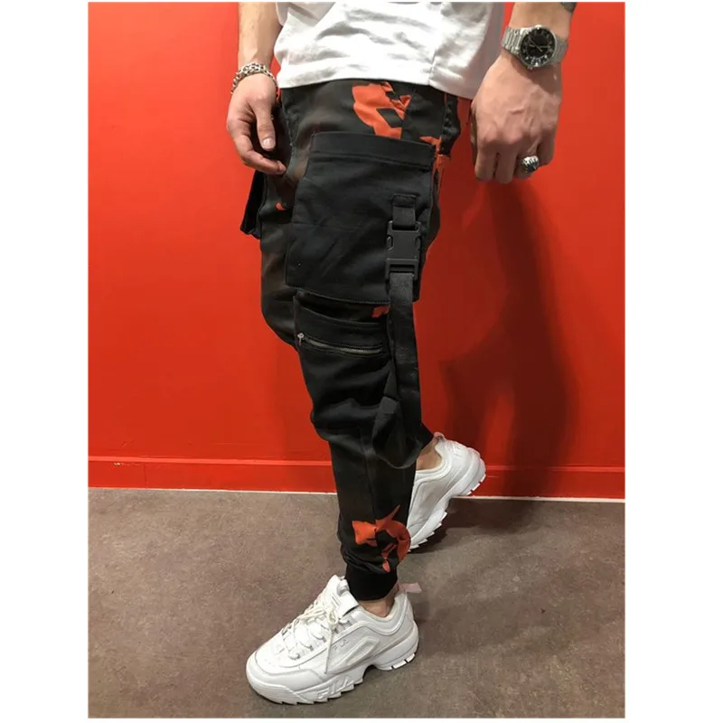 Мужские брюки карго осень 2019 хип-хоп штаны-шаровары для бега новые мужские