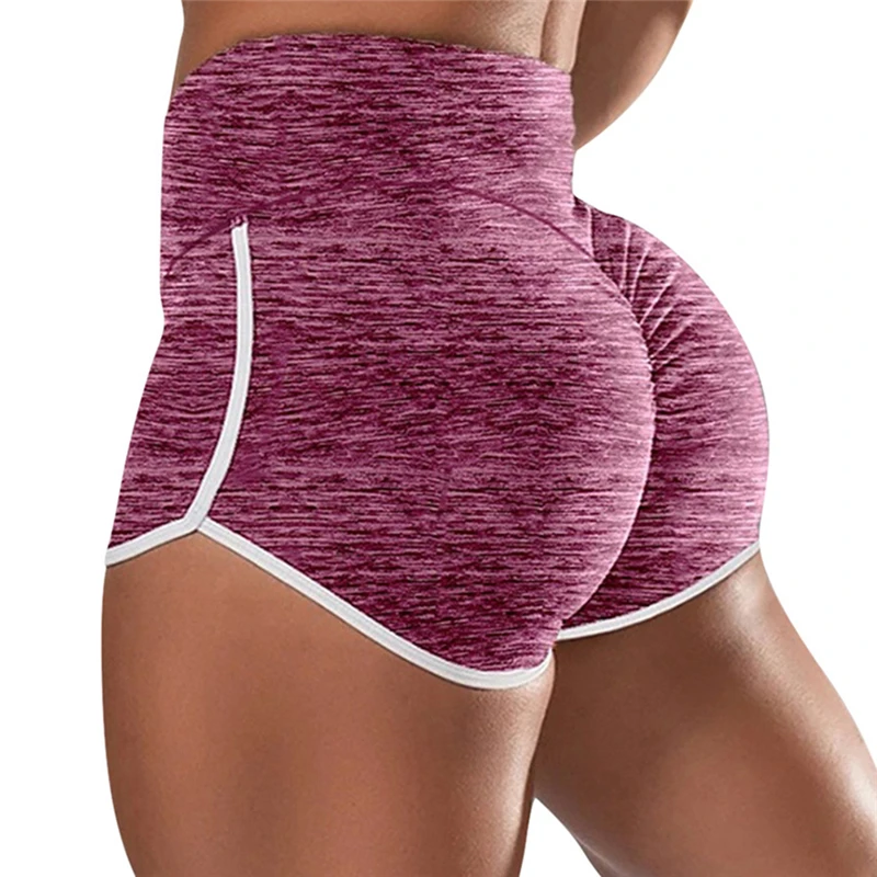 

2020 Summer Hot Women Blend Short Pants Contrast Binding Side Split Elastic Waist Patchwork Casual Beach Party Shorts