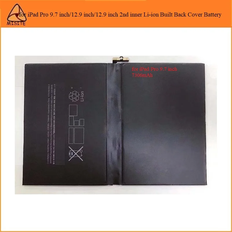 

10Pcs Tested Phone Battery For For i Pad Pro 12.9 2nd 9.7 inch inner Li-ion Built Back Door Housing Cover Battery