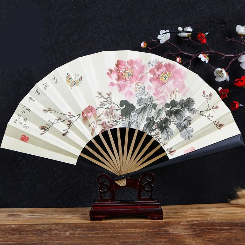 

Chinese Hanfu Decoraction Fan Bamboo Ventilateur Classical Portable Party Wedding Silk Fan Summer Daily Fans Abanicos Para Boda