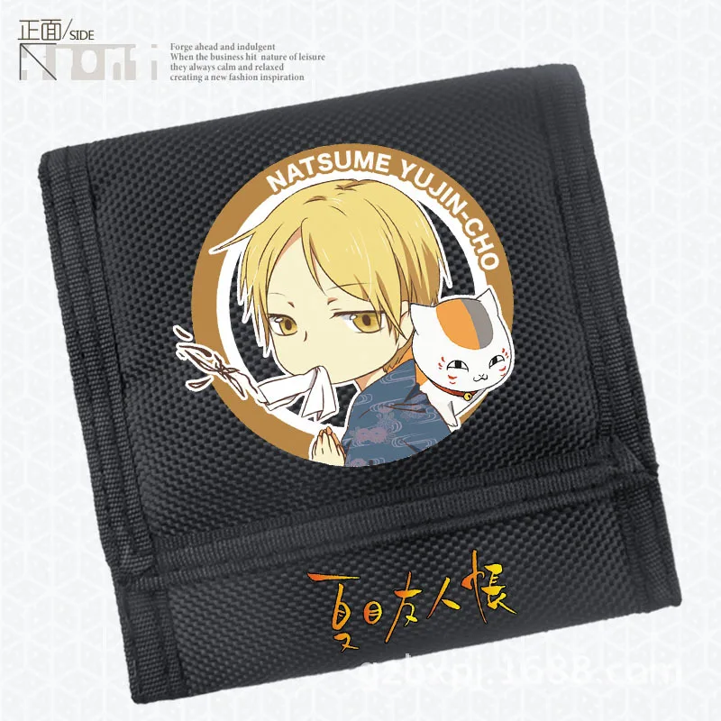 Женский короткий кошелек Natsume Yuujinchou тканевый бумажник Carteira Feminina Nyanko sensei открытка