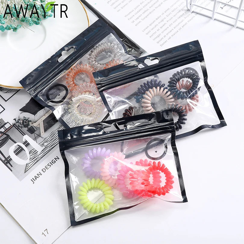 9 шт./компл. женские симпатичный телефон линии на голову эластичная повязка для