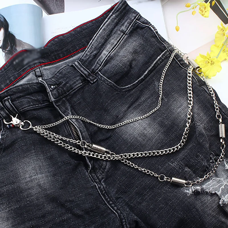 2020 длинный металлический кошелек цепочка на пояс брюки в стиле панк