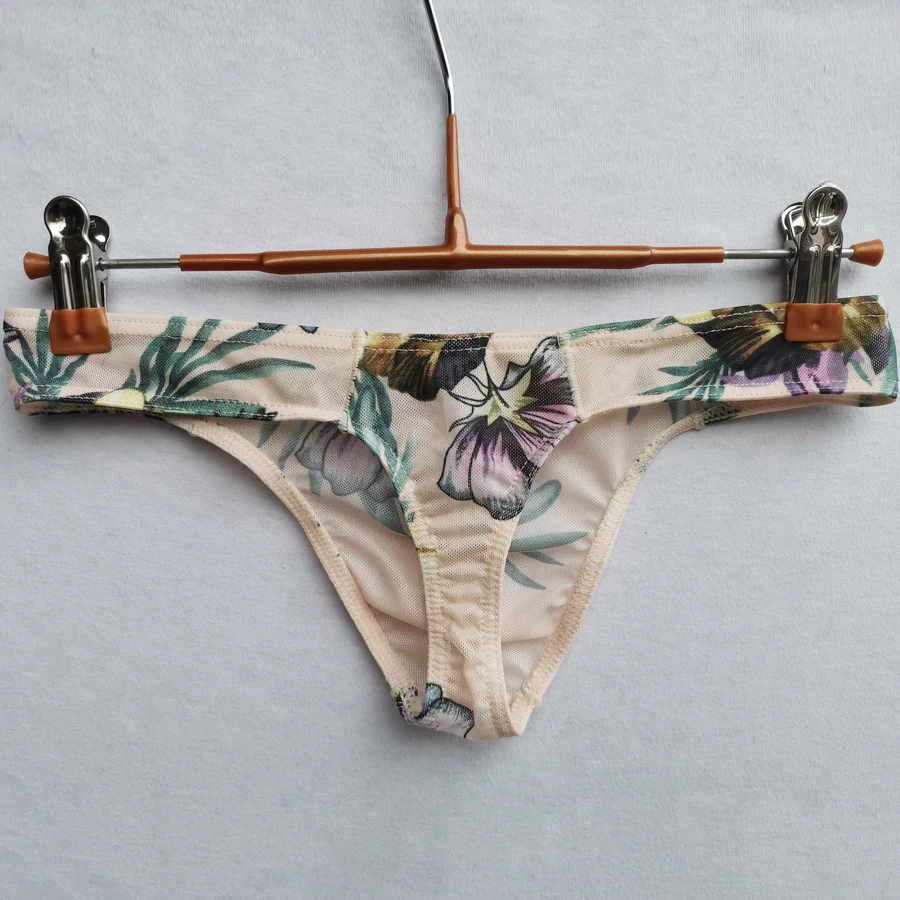 5 шт./лот сексуальное мужское нижнее белье прозрачные Трусы-стринги мужские