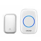 1 Кнопка 1 приемник с автономным питанием беспроводной дверной звонок Водонепроницаемый колокольчик US EU UK штепсельная Вилка для дома дверной звонок без батареи