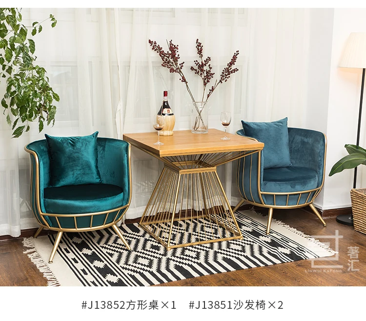 Одноместный стул из нордической ткани железная легкая Роскошная софа простая