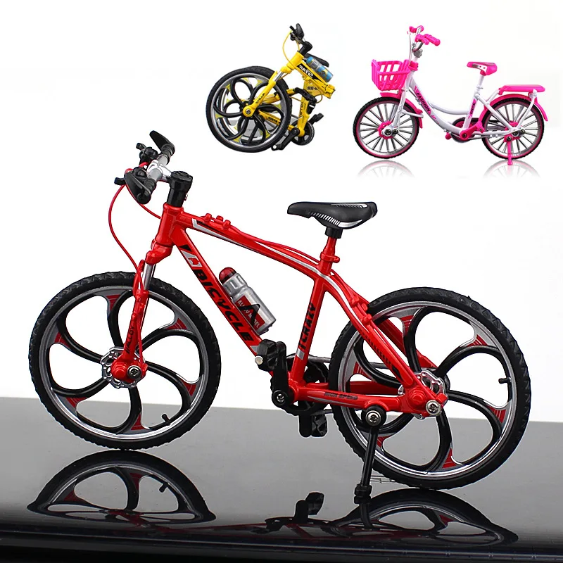 Alloy Bicycle Model Die Casting Metal Finger Mountain Bike Racing Toy Collection Children's Toys