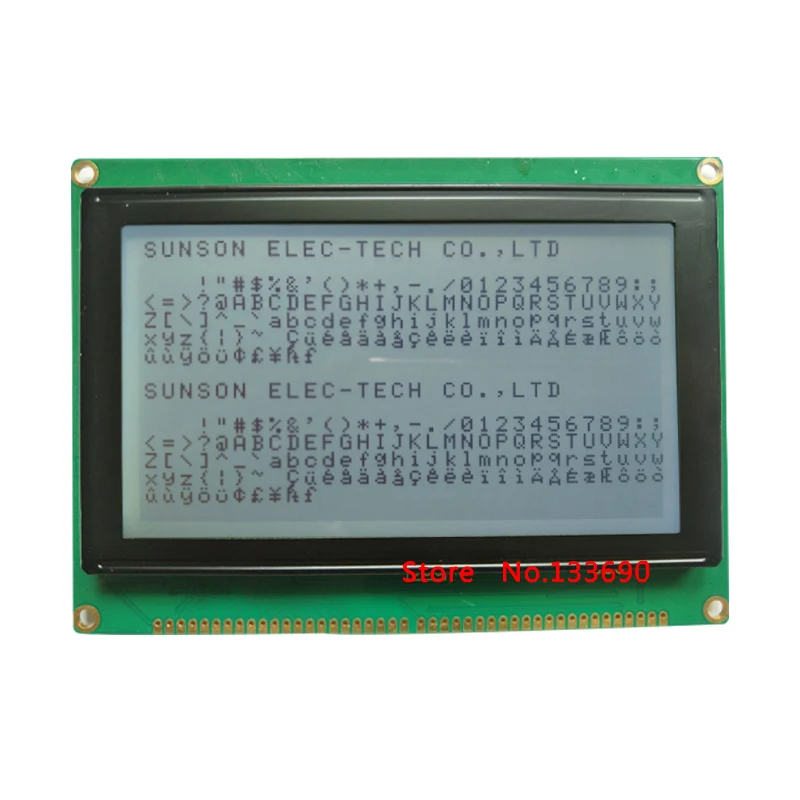 5,1 дюймов 240X128 Графический точечный LCM 21P 22pin 8080 Параллельный интерфейс RA6963 контроллер синий желтый или серый FSTN 240128 ЖК-дисплей - Цвет: Grey display