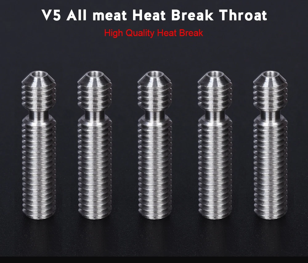 Высокое качество V5 горло 3d принтер горло V5 Heatbreak все металлические подачи MK8 сопло для Hotend экструдер нити для 3d принтера запчасти