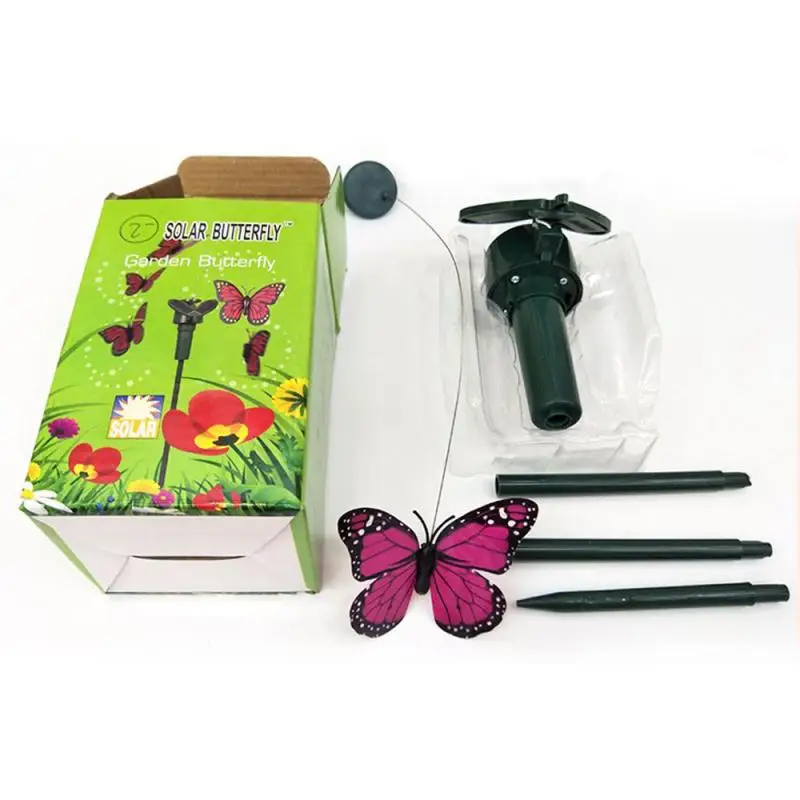 Светодиодная уличная лампа на солнечной энергии в форме бабочки