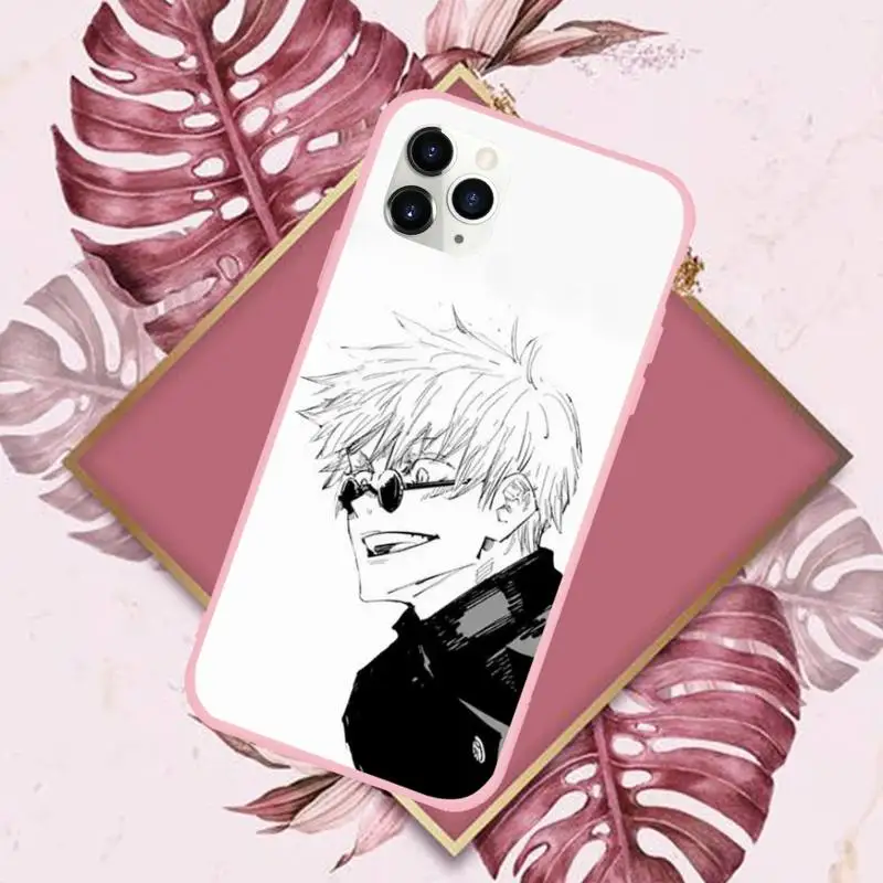 

Anime Jujutsu Kaisen Phone Case Candy Color for iPhone 11 pro XS MAX 8 7 6 6S Plus X 5S SE 2020 XR