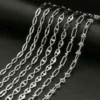 new creative chain necklace stainless steel jewelry vacation christmas gift choker punk diy handmade collar trendy accessories