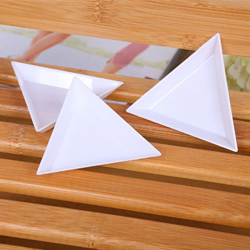 10 шт./компл. Пластиковые Треугольные стразы бусины кристаллы для дизайна ногтей